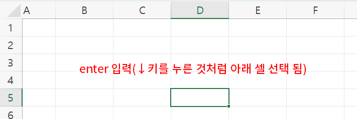 셀의 기본 선택3