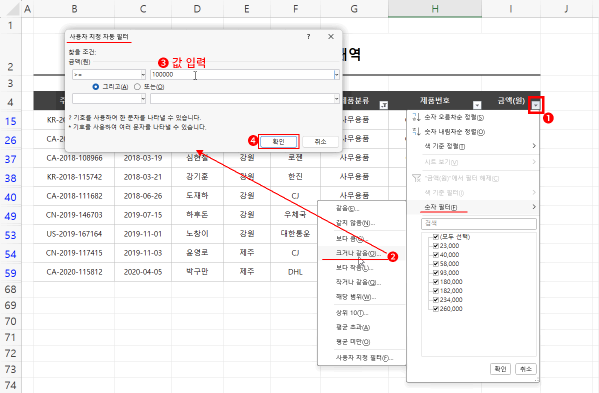 사무용품 강원 제주 100000