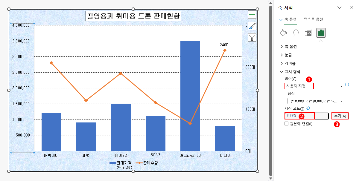 사용자 지정 #,##0