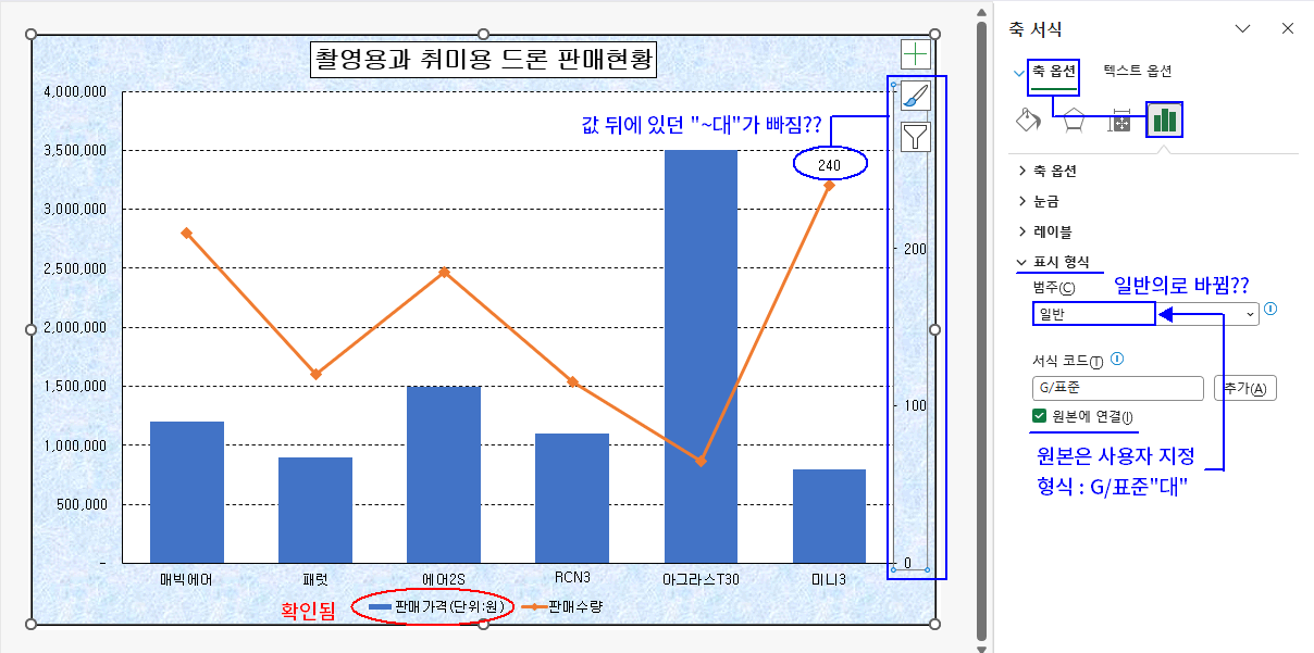 범례에서 계열명 변경 결과