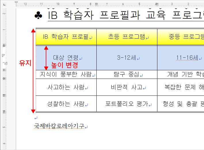 shift 높이 변경 결과